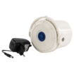 Filterpomp voor zwembaden met stroomadapter, geschikt voor watercirculatie en filtratie.