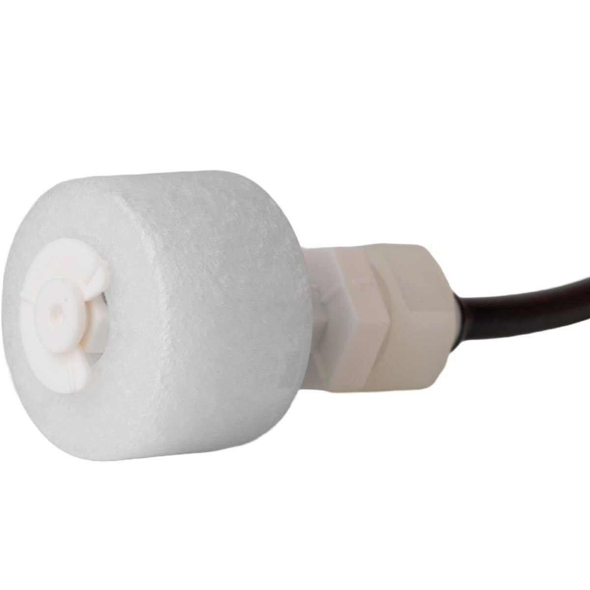 Zwembad filter met witte filterrol en aansluitingen voor zwembadreiniging.
