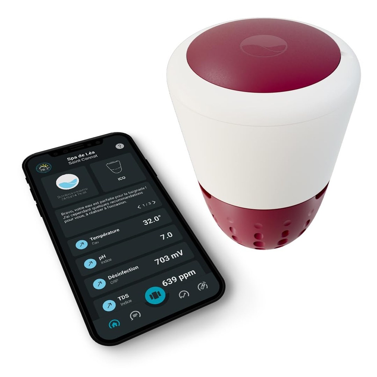 Ondilo ICO smart spa tester zoutwater met kalibratieset
