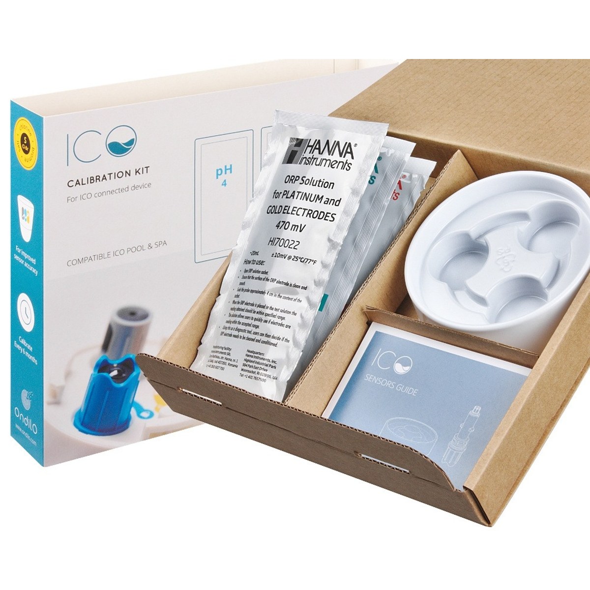 Ondilo ICO smart spa tester zoutwater met kalibratieset