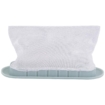 Zwembadfilter met filterdoek en opvangbak voor schoon water.