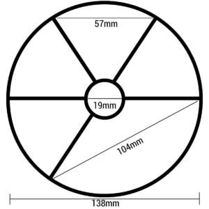 Zwemvliezen met afmetingen en diameter, geschikt voor zwembadgebruik en wateractiviteiten.