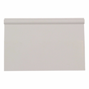 Eenvoudige witte zwembadrolluik voor zwembadaccessoires en bescherming.