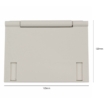 Compact zonnepaneel voor zwembadverwarming, 165x120mm, energiezuinig.