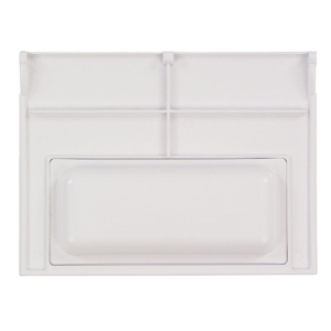 Wit zwembadfilter met filterelement voor schoon water.