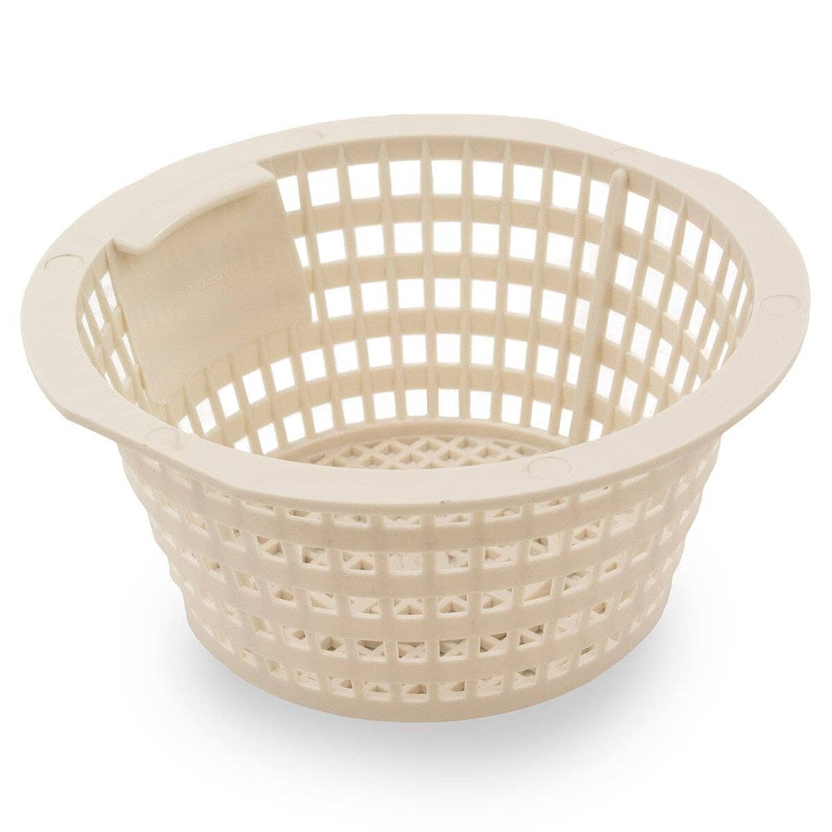 Zwemmermandje voor zwembadfilter, kunststof, wit, geschikt voor zwembadreiniging.