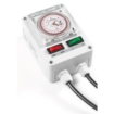 Elektronische tijdschakelaar voor zwembadverwarming en pompsystemen.