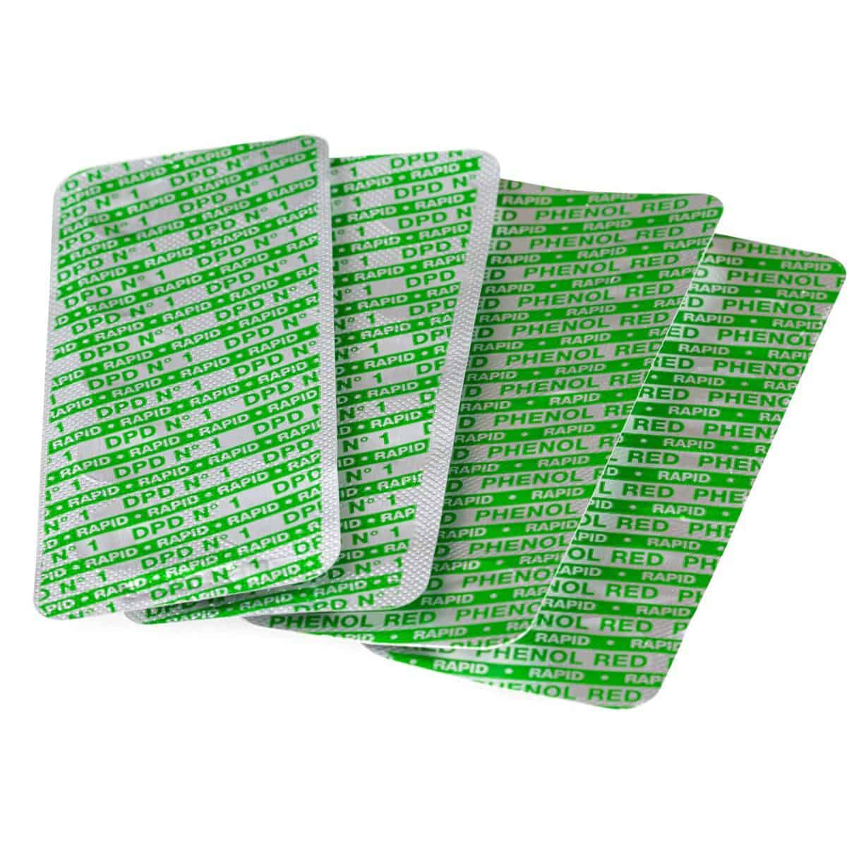 Teststrips voor snelle medische diagnostiek met Phenol Red indicator.
