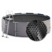 Opblaasbaar zwembad met stevige liner en accessoires voor zomers plezier.