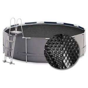 Opblaasbaar zwembad met stevige liner en accessoires voor zomers plezier.