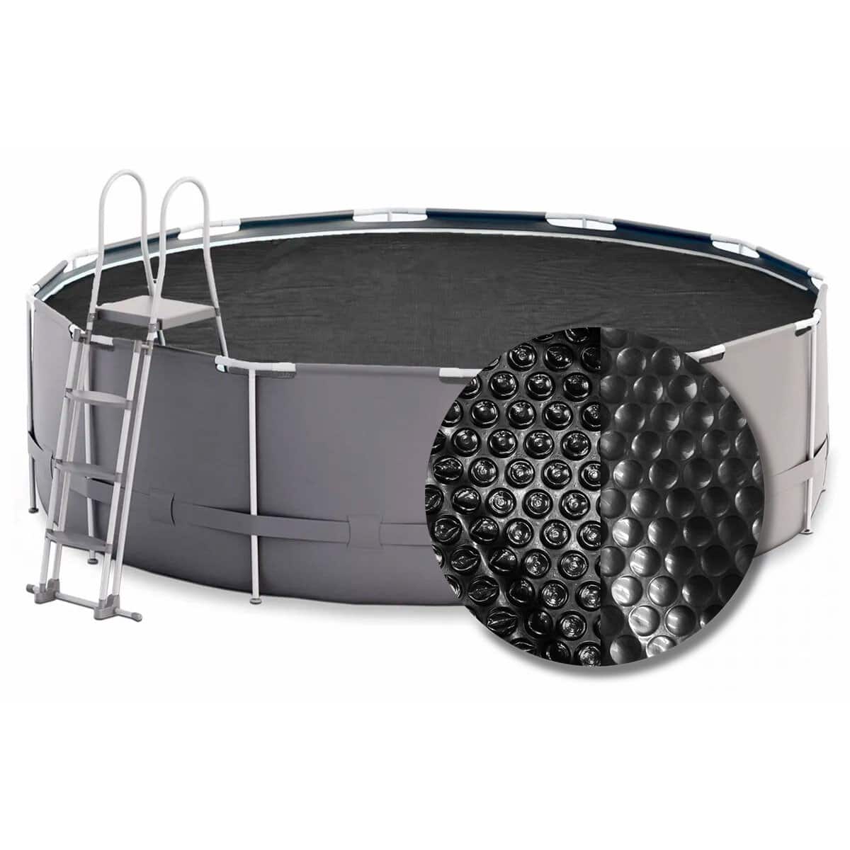W'eau Premium solar cover rond - 549 cm (zeilmaat 538) - Zwart
