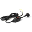 Elektrisch zwembadaccessoire met kabel en schakelaar voor zwembadonderhoud.