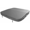 W'eau spacover 160 x 160 cm - Grijs - Radius 18 cm