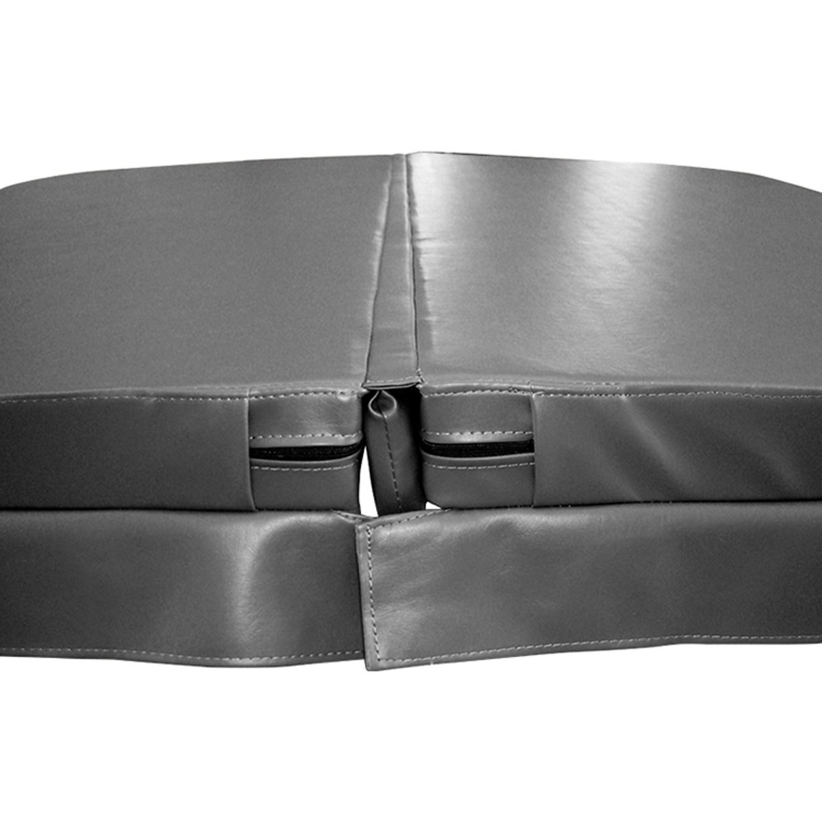W'eau spacover 160 x 160 cm - Grijs - Radius 18 cm