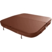 W'eau spacover 210 x 210 cm - Bruin - Radius 18 cm