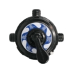 Zwembad filterpomp met draaiknop voor optimale watercirculatie.