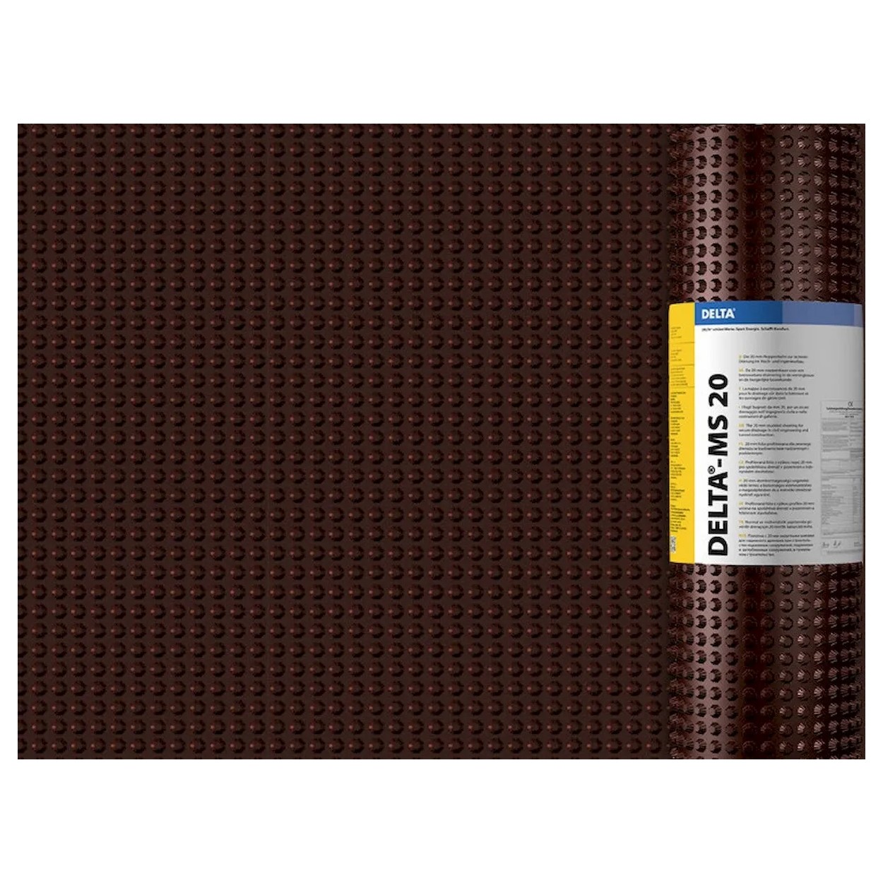 Delta MS Drainage scherm - sheet breedte 2 x 20 meter rol