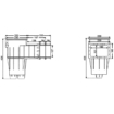 AQS skimmer smalle zuigmond - Wit
