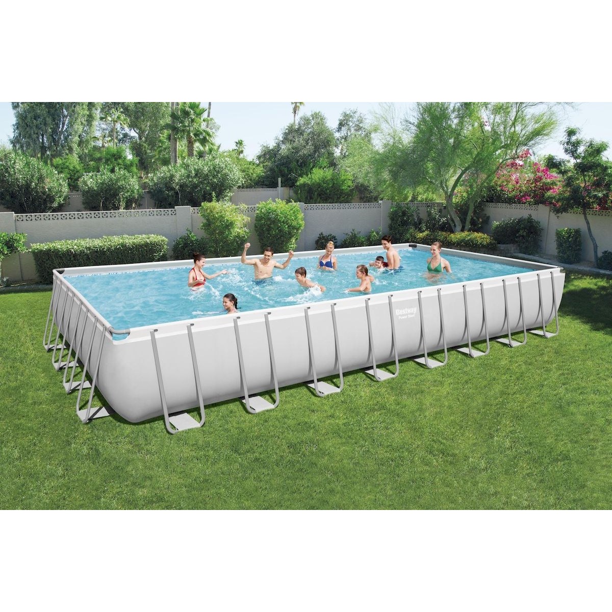 Bestway Power Steel zwembad - 956 x 488 x 132 cm - met zandfilterpomp en accessoires
