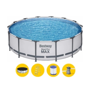 Bestway Steel Pro MAX zwembad - 427 x 107 cm - met filterpomp en accessoires