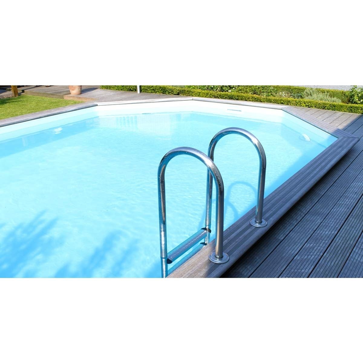 Gardipool Oblong houten zwembad - 6.20 x 3.90 x 1.46 m