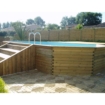 Gardipool Oblong houten zwembad - 8.10 x 4.60 x 1.46 m