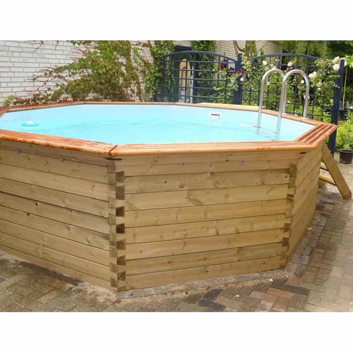 Gardipool Octoo houten zwembad - Ø4.20 x 1.20 m