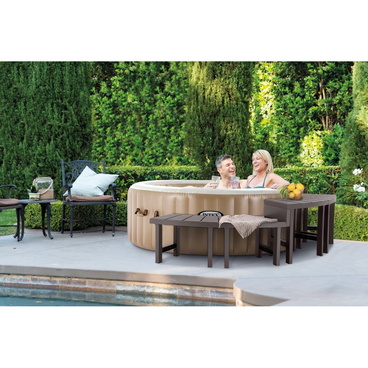 Intex Medium & High bankjes voor ronde spa - 4 stuks