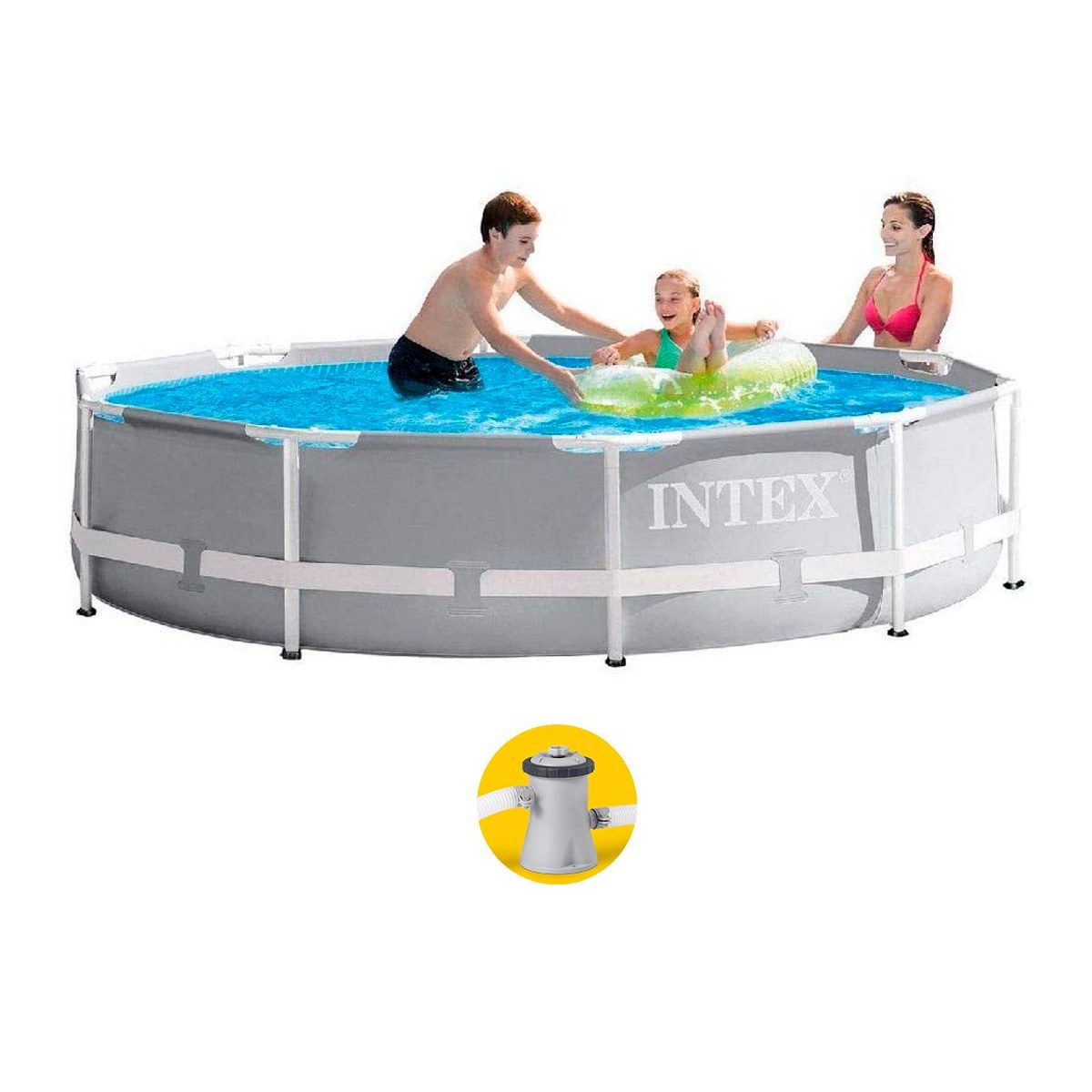 Intex Prism Frame zwembad - 305 x 76 cm - met filterpomp