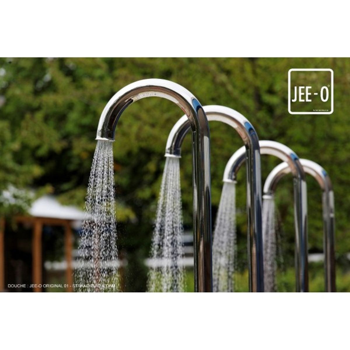 JEE-O Original 02 buitendouche - Geborsteld RVS