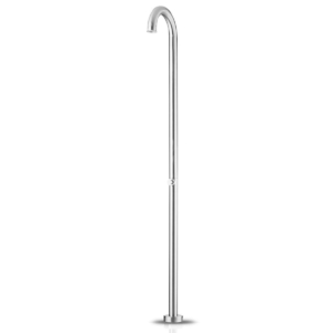 JEE-O Original Push buitendouche - Geborsteld RVS