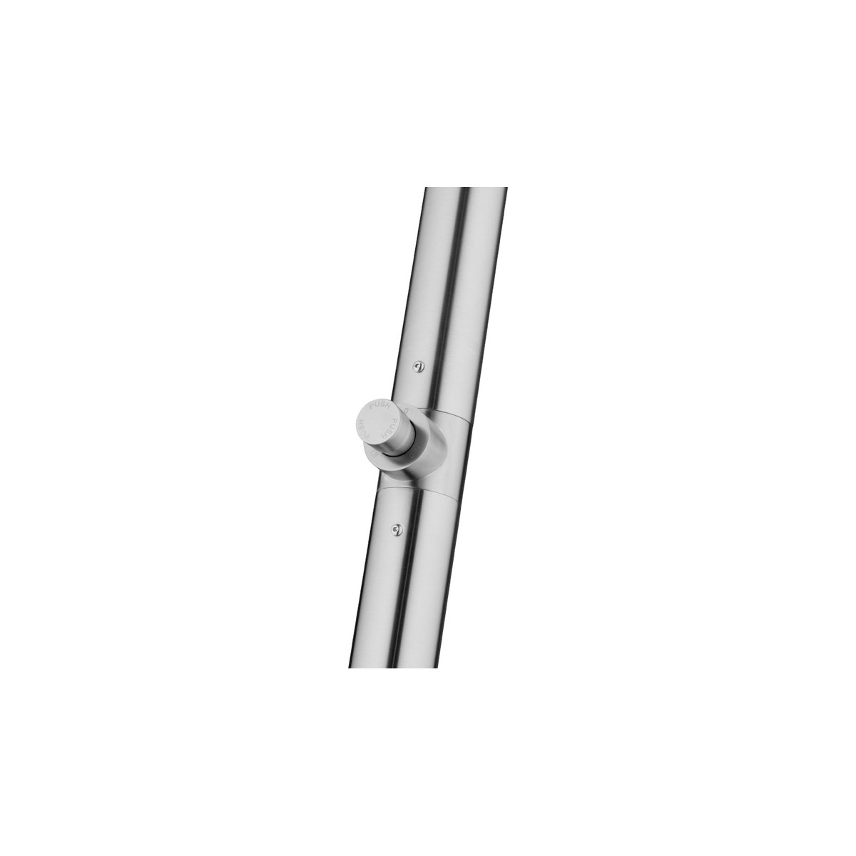 JEE-O Original Push buitendouche - Geborsteld RVS
