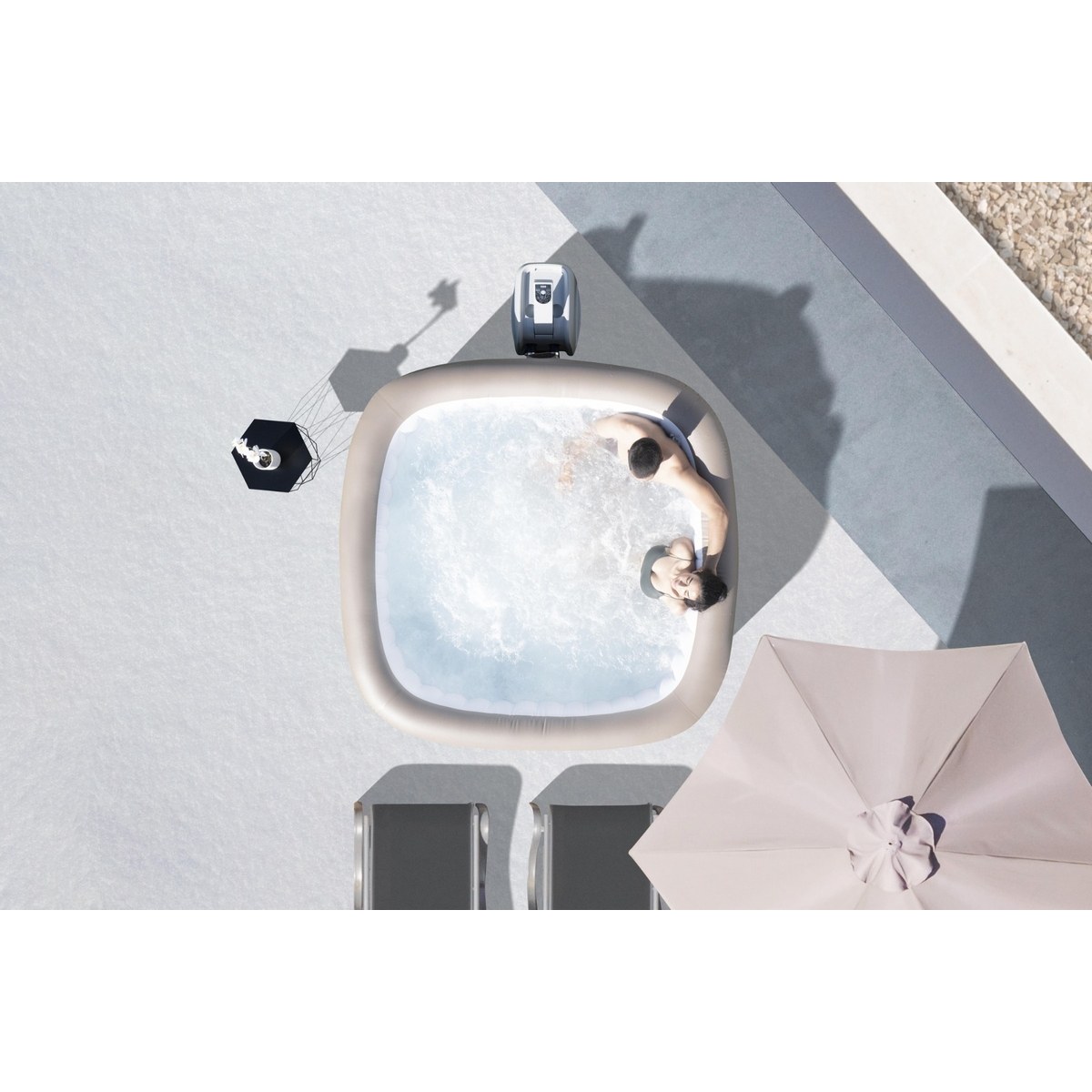 Lay-Z Spa Palma EnergySense Hydrojet Pro opblaasbare spa - 7 persoons