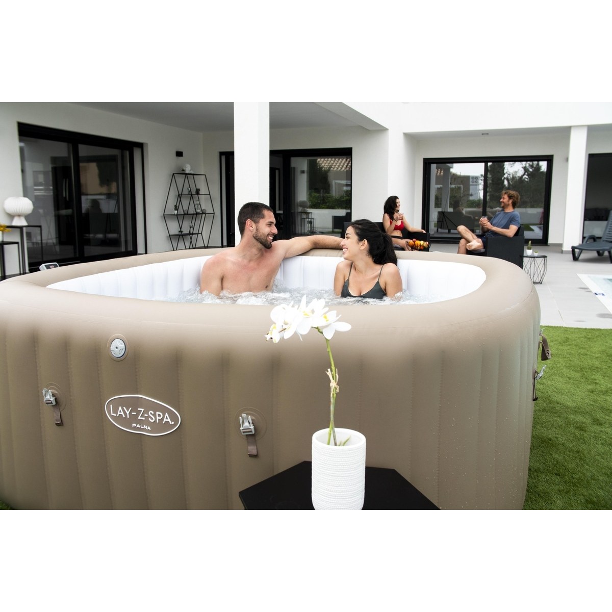 Lay-Z Spa Palma EnergySense Hydrojet Pro opblaasbare spa - 7 persoons