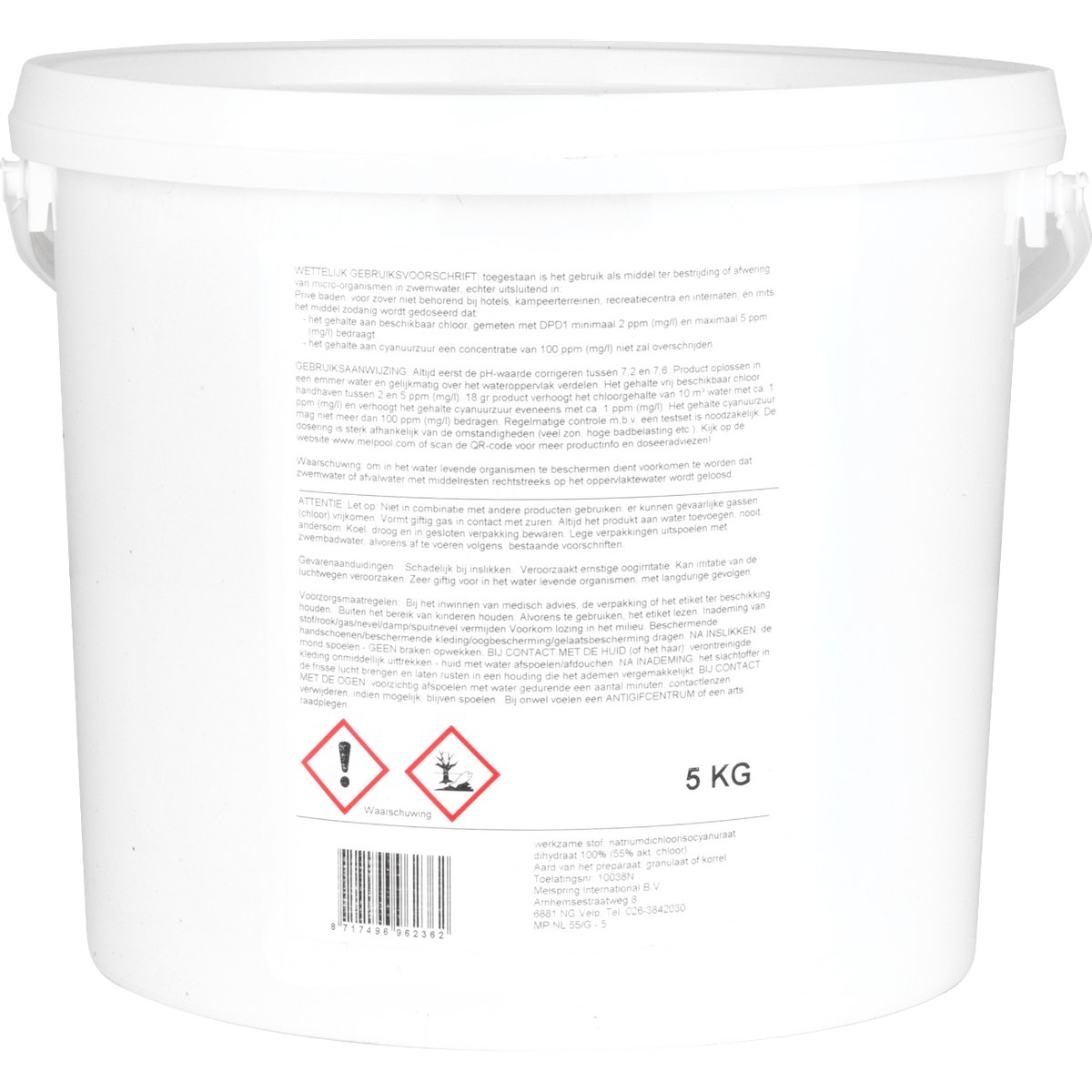 Melpool chloorshock 55G 5 kg