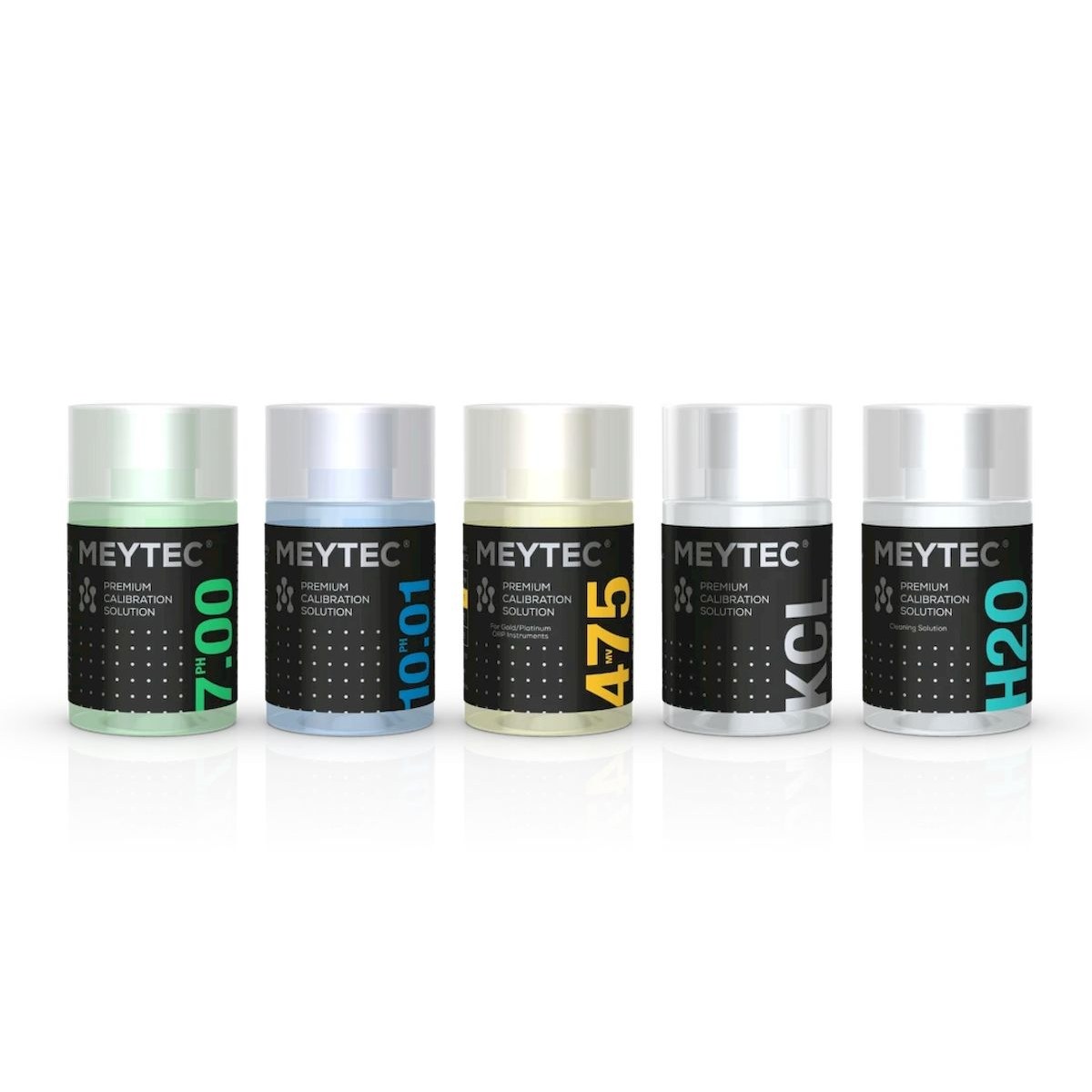 Meytec volledige kalibratieset (pH 7.00/10.01/475mV/KCL/H20)
