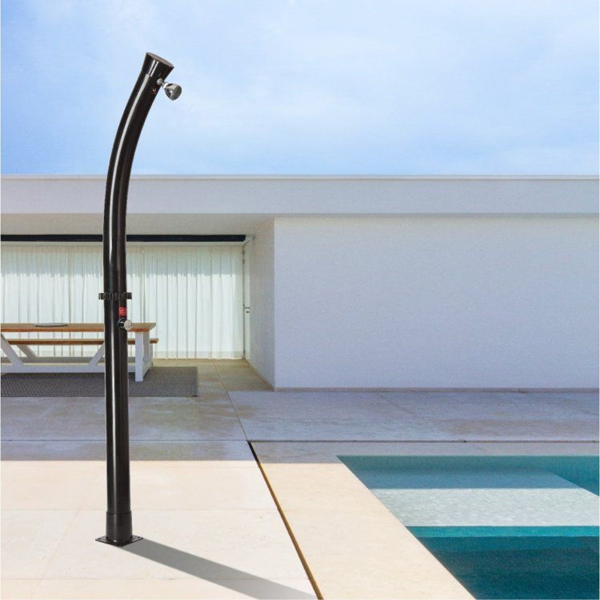 Monza Solar douche gebogen 18 liter