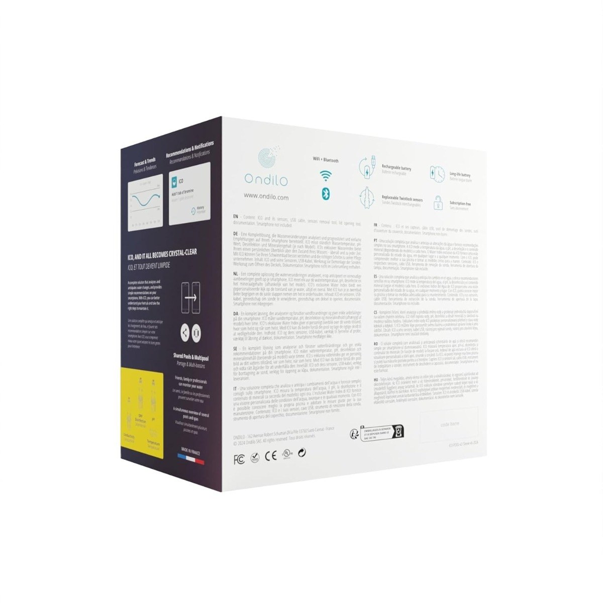 Ondilo ICO smart spa tester zoutwater