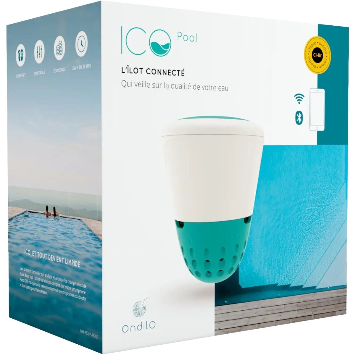 Ondilo ICO smart zwembadtester zoutwater met kalibratieset