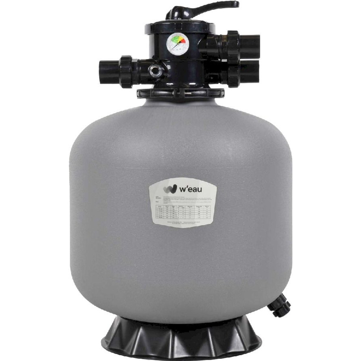 W'eau HDPE-500 top mount zandfilter 12m³