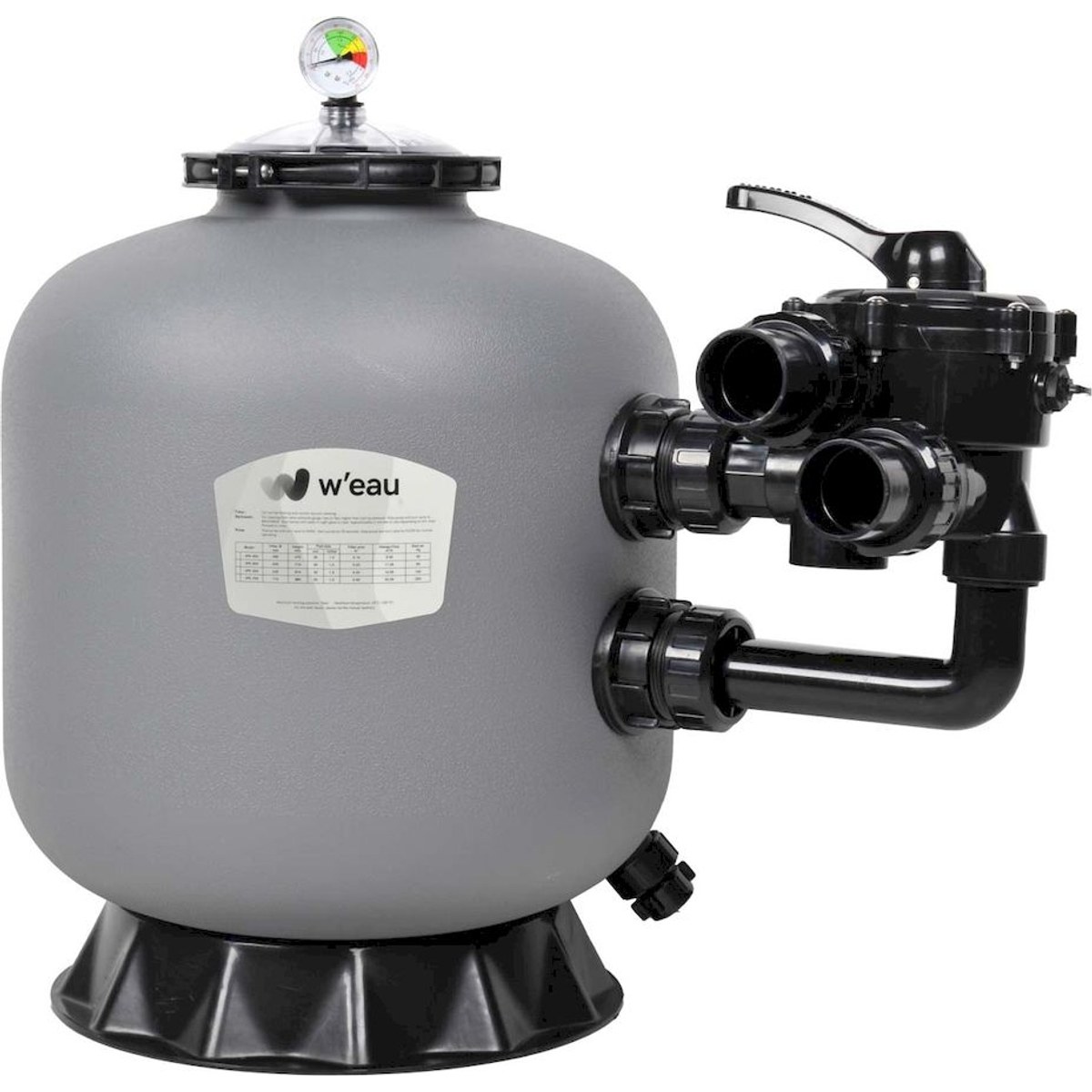 W'eau HDPE-700 side mount zandfilter 20m³