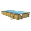 Weva rectangle 8 x 4 houten zwembad (hoogte 1,46)