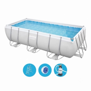 Bestway Power Steel zwembad - 412 x 201 x 122 cm - met zandfilterpomp en accessoires