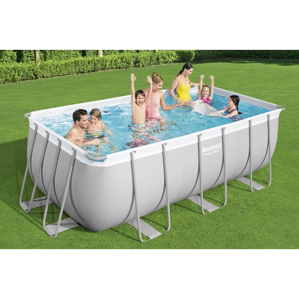 Bestway Power Steel zwembad - 412 x 201 x 122 cm - met zandfilterpomp en accessoires