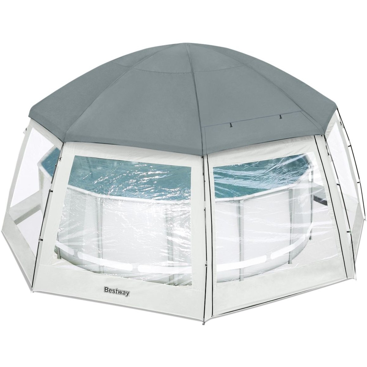 Bestway Round Pool Dome 600 cm x 600 cm zwembadoverkapping