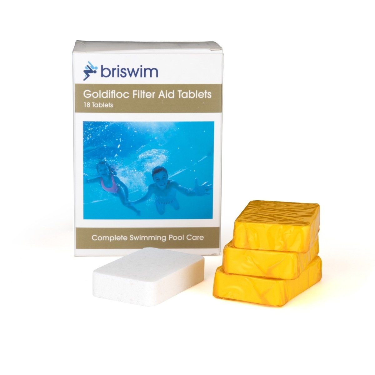 Briswim Goldifloc vlokmiddel - 18 tabletten