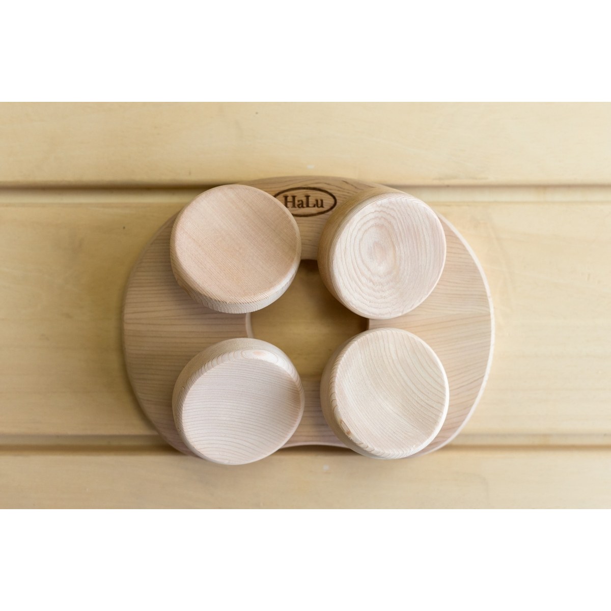Halu ergonomische hoofdsteun voor Sauna - Rond - Red Cedar