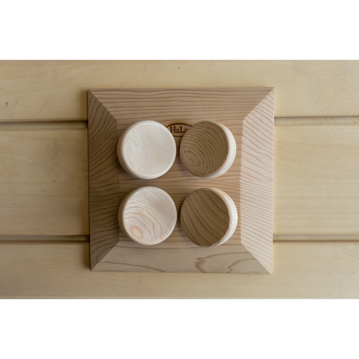 Halu ergonomische hoofdsteun voor Sauna - Vierkant - Red Cedar