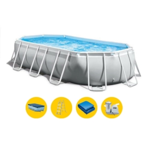 Intex Prism Frame zwembad - 610 x 305 x 122 cm - met filterpomp en accessoires