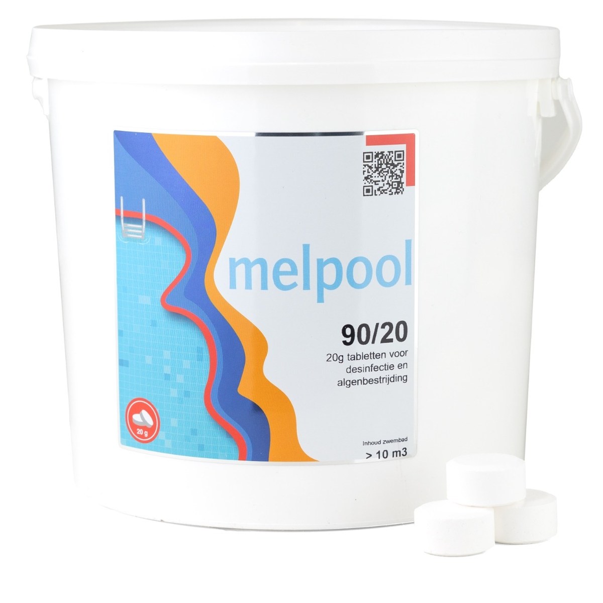 Melpool kleine chloortabletten 20 grams 5 kg